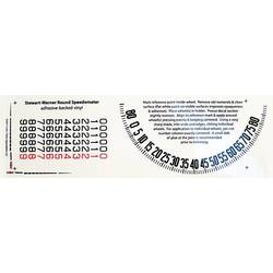 Speedometer decal  round stewart warner 7/8 | 30-31