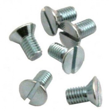 Mounting screw set for door plates