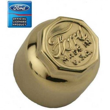 Brass hub cap Ford