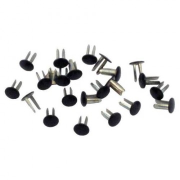 Rad & cowl black rivet set (30 pieces)