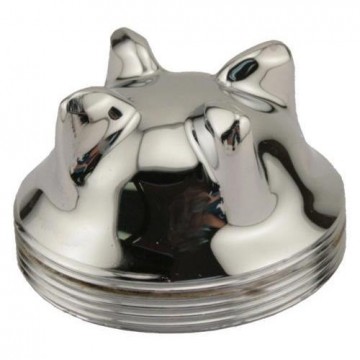 Radiator cap low fin chrome | 17-27