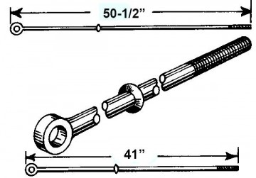 Bremsestag 50 1/2 | Service brake rod | 50 1/2 | 28-31