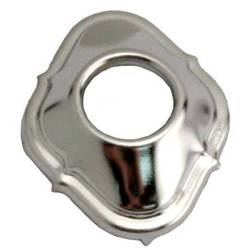 Door handle escutcheon/ chrome / spring loaded
